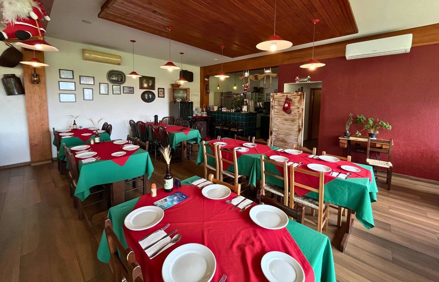 Restaurante em Nova Petrópolis com vista para o pôr do sol